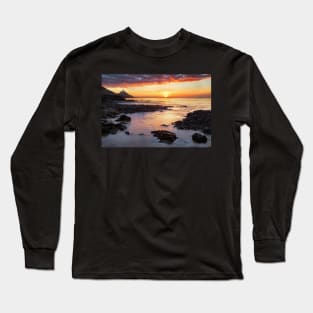 Mumbles Lighthouse, Bracelet Bay Long Sleeve T-Shirt